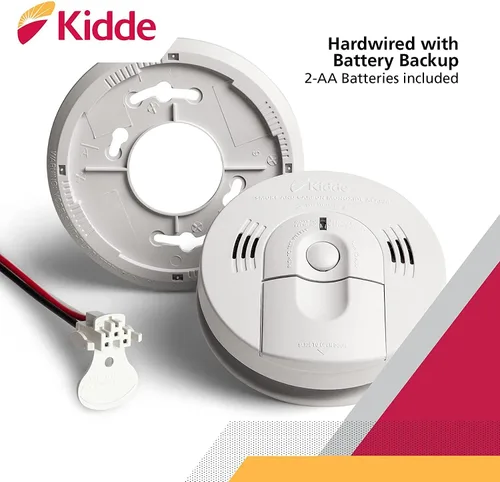 Miniatura 7 de Kidde Detector de humo y monóxido de carbono con cableado, respaldo de batería, interconectable, indicadores de luz de advertencia LED