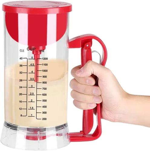Miniatura 7 de Dispensador eléctrico de revolteo, dispensador de mezclador eléctrico inalámbrico con batería, máquina para hacer panqueques, cupcakes, waffle