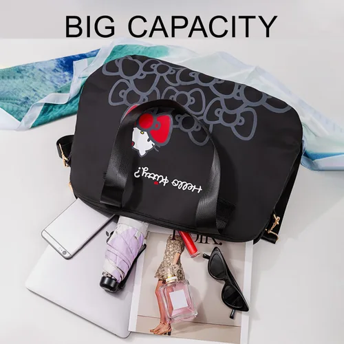 Miniatura 19 de AmBealla Bolsas de viaje con cremallera, bolsa de fin de semana, ligera para mujer, bolsa de lona para llevar en el gimnasio, trabajo