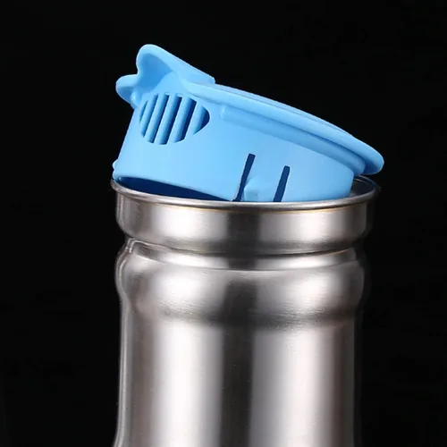 Miniatura 6 de Jarra de agua de acero inoxidable de 1 litro con tapa aislada, jarra de café térmica de acero inoxidable de doble pared al vacío, termo para café
