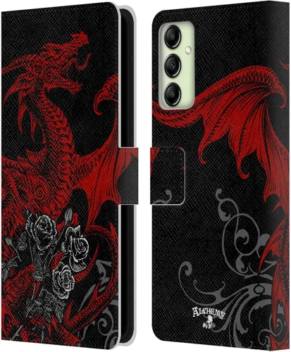 Miniatura 11 de Head Case Designs Officially Licensed Alchemy Gothic Caduceus Rex Dragon Leather Wallet Case Compatible with Samsung Galaxy A14 5G