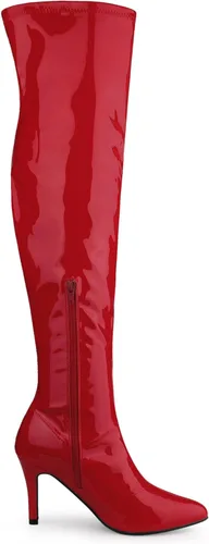 Miniatura 6 de Allegra K Botas altas de tacón de aguja puntiagudas sobre la rodilla para mujer