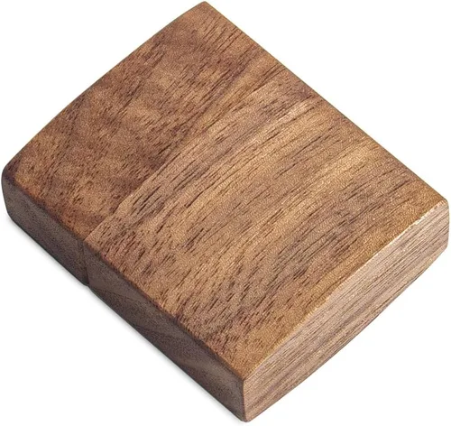 Miniatura 5 de Caja de anillo curvada delgada para propuesta - Caja de anillo de compromiso de madera - Ideas de regalo de cumpleaños de aniversario de viaje