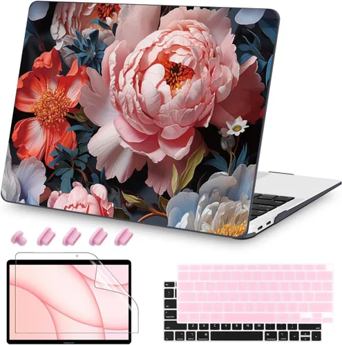 Miniatura 20 de Teryeefi Funda compatible con MacBook Air de 13 pulgadas M1 2021 2020 2019 2018 versión A2337 A2179 A1932 con Touch ID, carcasa rígida de plástico