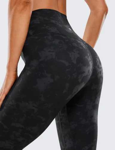 Miniatura 16 de CRZ YOGA Leggings de entrenamiento para mujer con sensación de desnudez cepillada de 25 pulgadas, pantalones de yoga de compresión de cintura alta