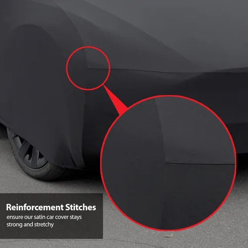 Miniatura 3 de DaShield SoftTec - Funda de satén para interior de automóvil para Jeep Willys 1944 1945 1946 SUV de 2 puertas, ajuste semi personalizado, elástico