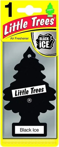 Miniatura 2 de Little Trees - Ambientador de árbol pequeño, Black Ice, paquete de 24