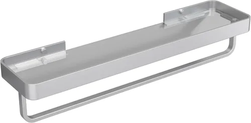Miniatura 27 de Danpoo Estante de Pared Pequeña de 8 Pulgadas, Vidrio Templado Transparente con Marco de Aluminio Negro Mate – Elegante Organizador Flotante