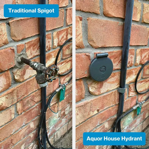 Miniatura 4 de Aquor House Hydrant V1+ - Grifo para exteriores antiheladas, válvula antisifón con conexión rápida, boquilla de manguera empotrada a prueba