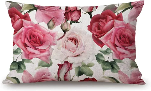 Miniatura 59 de Fundas de almohada de 12 x 20 pulgadas, decoración rústica de granja, sé feliz, fundas de almohada de algodón y lino, citas inspiracionales con Jcp20