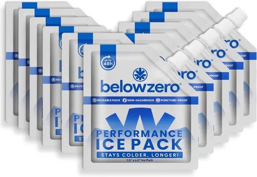 Miniatura 9 de Below Zero Paquetes de hielo reutilizables para enfriadores – Bloques de hielo más fríos de larga duración, paquetes de congelador a prueba de fugas