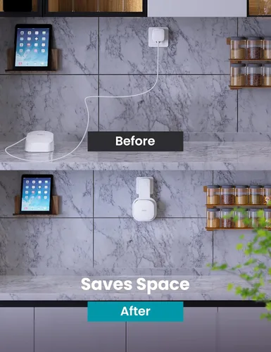 Miniatura 8 de DG-Direct Soporte de montaje en pared para eero 6 y eero 6+ Router Mesh Wi-Fi System, sin cables desordenados, soporte de montaje de pared para eero