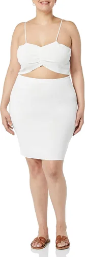 Miniatura 4 de The Drop Ailyn - Minivestido de suéter ajustado con tiras recortadas para mujer