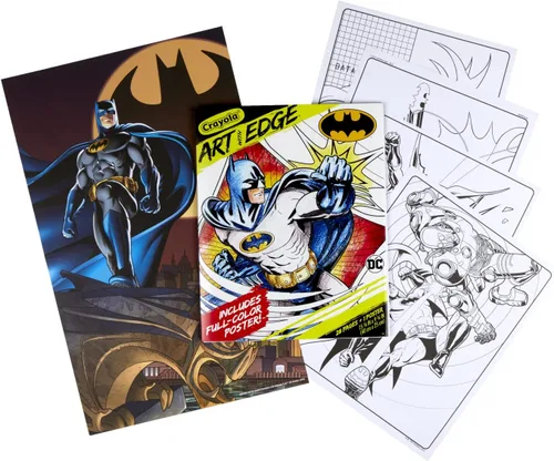 Miniatura 2 de Crayola Dibujos para colorear de Batman (28 páginas), incluye póster de Batman, colorear para adultos, regalo coleccionable