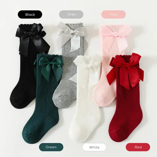 Miniatura 13 de DRESHOW BQUBO - Calcetines de punto para bebé, calcetines de algodón para niñas pequeñas