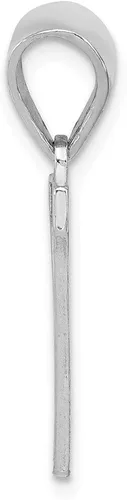 Miniatura 2 de Colgante de plata de ley 925 maciza con letra inicial en V 0984 in