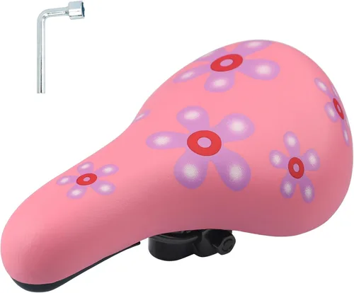 Miniatura 14 de WEEROCK Asiento de bicicleta para niños, asientos de bicicleta para niños de 14, 16, 18, 20, 24 pulgadas, bicicleta de repuesto para niños y niñas