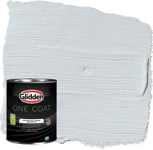 Miniatura 74 de Glidden Pintura Interior + Imprimación: Gris/Plata Antigua, Una Capa, Satinado, 1 Galón