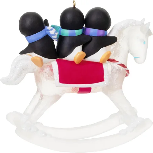 Miniatura 6 de Hallmark Keepsake Adorno de Navidad 2025, un regalo de Papá Noel, regalos para los amantes de los pingüinos