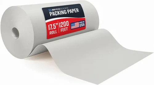 Miniatura 12 de Bryco Goods Hojas de papel de embalaje de papel de periódico para mudanzas, 10 libras, 320 hojas de papel de periódico, envoltura y protección