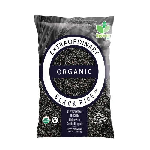 Big Green Organic Food - Extraordinario arroz negro, sin gluten, sin OMG, vegano, kosher