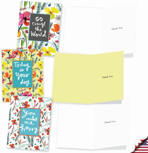 Miniatura 3 de The Best Card Company - Tarjetas de agradecimiento y gratitud (caja de 10), tarjetas de notas para todas las ocasiones, juego de papelería de 4 x