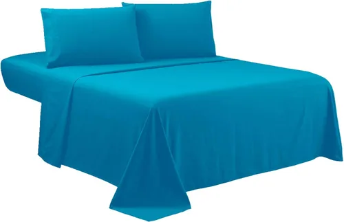 Miniatura 25 de Sfoothome Juego de sábanas King – Juego de cama de 4 piezas de lujo para hotel, bolsillo extra profundo, juego de ropa de cama serie 1800, Rosa