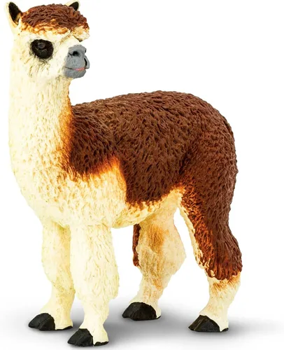 Safari Ltd. Figura de alpaca – Figura detallada de plástico de 3.75 pulgadas – Divertido juguete educativo para niños, niñas y niños a partir de 3