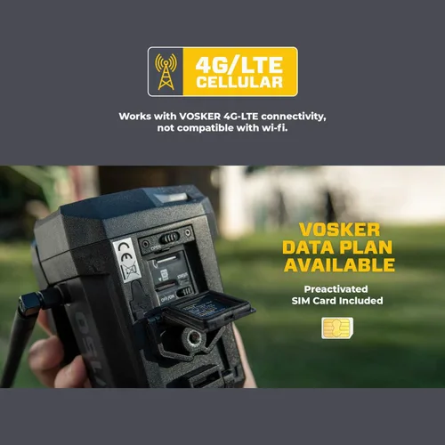 Miniatura 4 de Cámara de seguridad Vosker V150 para el hogar con energía solar LTE celular para exteriores Cámara inalámbrica con captura de fotos activada por