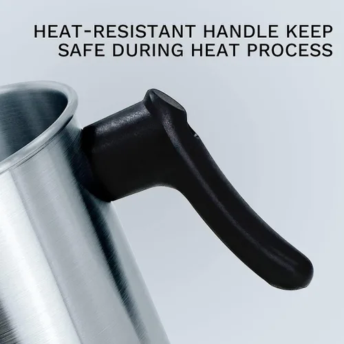 Miniatura 6 de AGLARY Olla para hacer velas, jarra de fundición de cera de vela de aluminio de doble caldera, capacidad para 4 libras de cera, con mango resistente