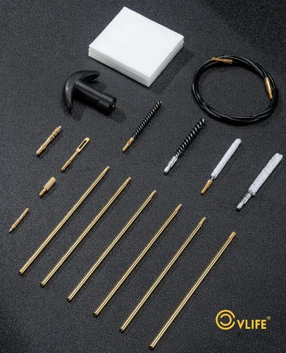Miniatura 7 de CVLIFE Kit de limpieza de pistola para 0.354 in .22 .357 .45, .40 .38/.177 .22/0.354 in .45 .357, .38 Kits universales de limpieza de pistola