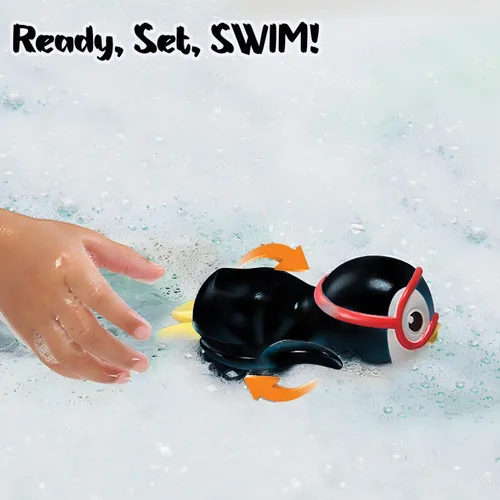 Miniatura 2 de 6 piezas de juguetes de baño de viento de natación - Animales marinos en la bañera Windup motorizados niños agua baño diversión