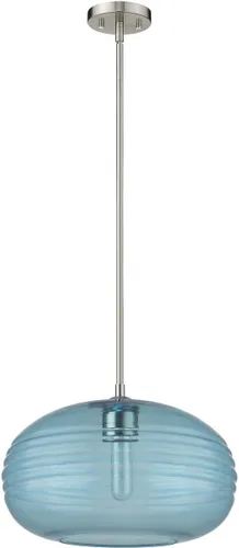 Miniatura 6 de Z-Lite 1 Colgante de Luz 487P14-BN, Níquel, 14" Redondo