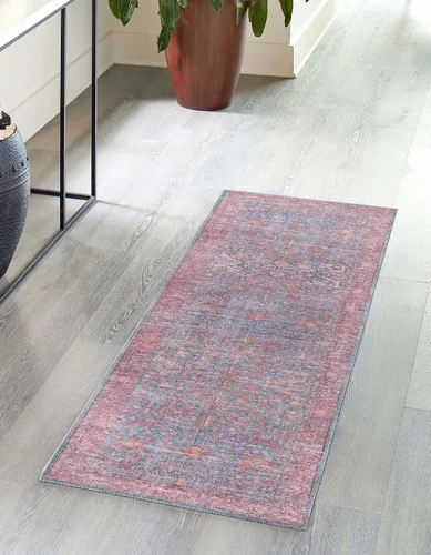 Miniatura 8 de Unique Loom Mangata Collection - Alfombra de área - Morgan (rectangular 2' 0" x 3' 0", azul antiguo/gris)