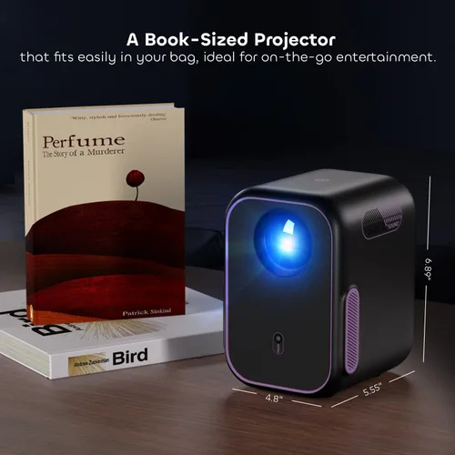 Miniatura 7 de Proyector de TV Google con WiFi Bluetooth, Soporte Full Ultra HD 1080P 4K, Proyección Inteligente para Cine en Casa, Mini Proyector Portátil al Aire