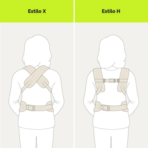 Miniatura 7 de Portabebés ergonómico para recién nacidos a niños pequeños, ligero y transpirable, de algodón, para comodidad con manos libres (blanco hueso)