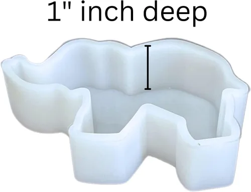 Miniatura 4 de Elephant Freshie - Molde de silicona para velas aromáticas perfumadas para automóvil, jabón para horno, resistente al calor hasta 400 F, 3.8 x 3.8 x