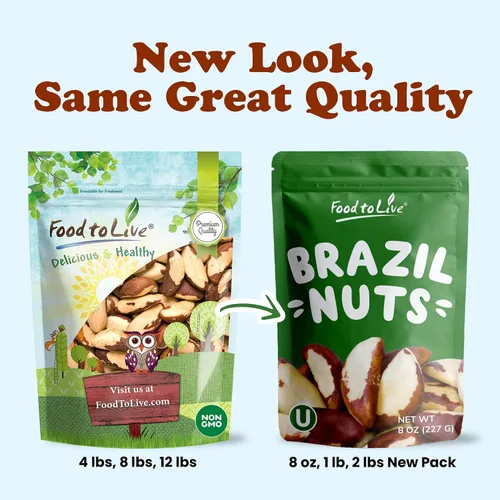 Miniatura 8 de Nueces de Brasil orgánicas Food to Live® (crudas, sin cáscara)