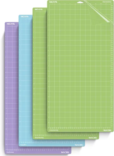 Miniatura 7 de Alfombrilla de corte de agarre estándar para Cricut Maker 3/Maker/Explore 3/Air 2/Air/One (12 x 12 pulgadas, 2 unidades)