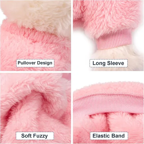 Miniatura 4 de Suéter para perro, paquete de 3 suéteres para perros pequeños, ropa para perros pequeños, hembras y machos, suéter ultra suave y cálido