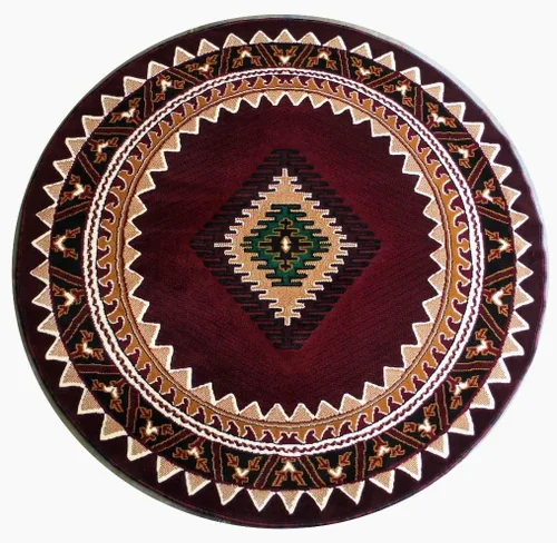 Miniatura 14 de Kingdom South West - Alfombra ovalada de nativos americanos, diseño bereber beige, D143 (3 pies x 4 pies 7 pulgadas, ovalada)