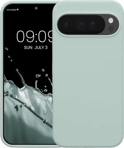 Miniatura 128 de kwmobile Funda Compatible con Google Pixel 6 Pro - Funda de teléfono de silicona TPU con acabado suave - Azul Arrecife
