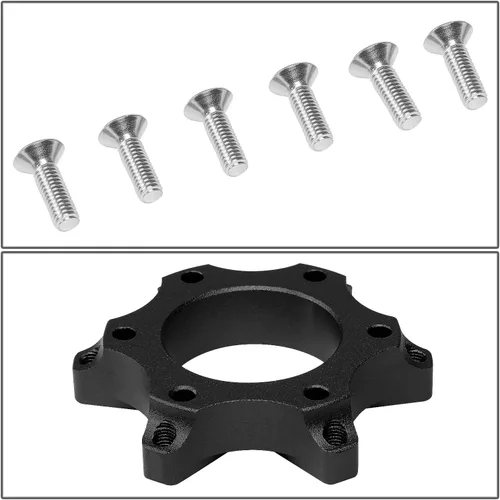 Miniatura 5 de NRG Innovations SRK-LOTH-BK - Adaptador de buje para volante de juego negro Compatible con Logitech G923 G29 G920 G27, patrón de pernos de 6 X 70mm