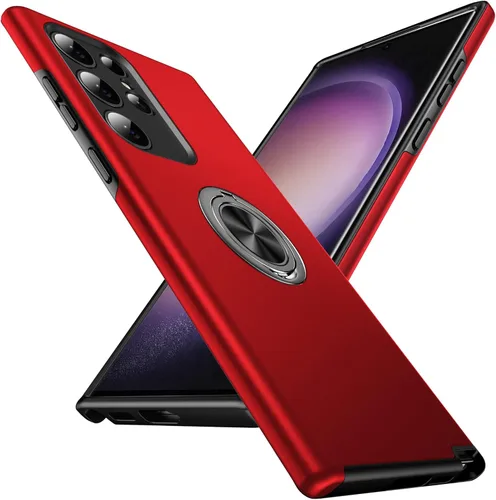 Miniatura 49 de Anqrp Diseñada para Samsung Galaxy S22 Ultra Funda, Incorporada [Protección contra Caídas de 15 Pies][Disipación de Calor] Protección de Grado Rojo