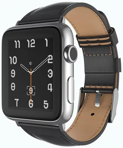 Snakehive Correa de cuero genuino compatible con Apple Watch | Compatible con Apple Watch de 1.496 in 1.575 in 1.614 in 1.654 in 1.732 in 1.772 in