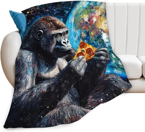 Miniatura 95 de Manta de Polilla Suave y Esponjosa de Vellón Gótico Mariposa Luna Mantas Decorativas Acogedoras y Cálidas de Franela de Felpa Regalos para Niños