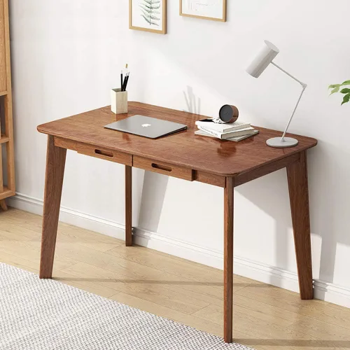 Miniatura 13 de IOTXY Escritorio de Escritura de Madera Maciza - Mesa de Trabajo de Oficina en Casa con Cajón, Mesa de Trabajo y Estudio para Computadora Portátil