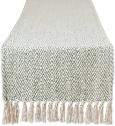 Miniatura 17 de DII Woven Basic - Camino de mesa Chevron de la colección de mesa, 15 x 72 pulgadas, gris
