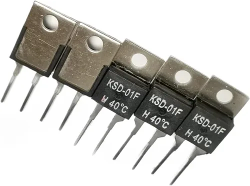 10 KSD-01F Temperature Switch Thermostat Sensors TO-220, Normally Open/Normally Closed, 40/45/50/55/60/65/70/75/80/85/90/95 Degrees Celsius(100