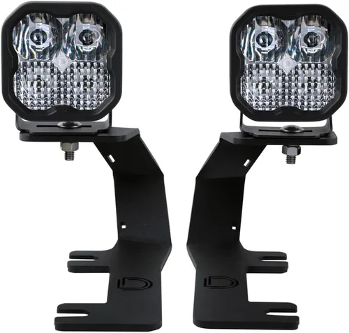 Miniatura 10 de Kit de luz de cuneta retroiluminada Diode Dynamics Serie Stage compatible con Chevrolet Silverado 1500 2014-2019, C2 1.0 Sport Combo Amarillo